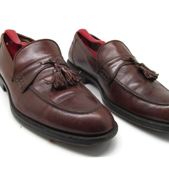Johnston Murphy Mens Brown Tassel Loafers 10 M main image 7
